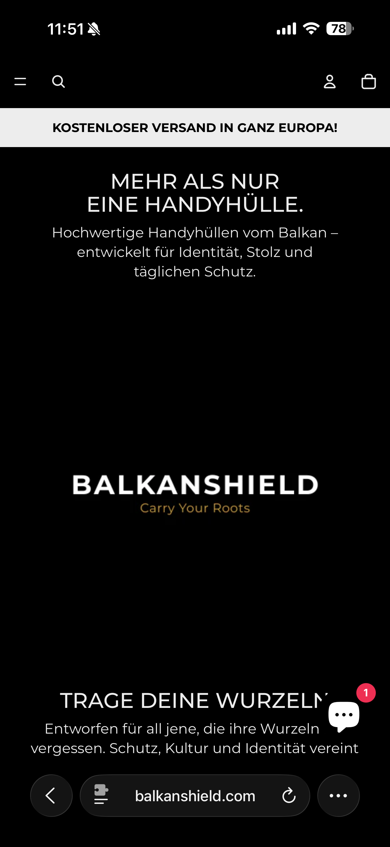 Mobile homepage
